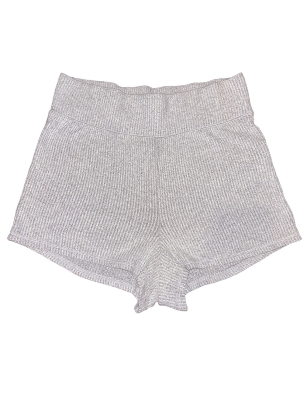 Abercrombie and Fitch Ribbed Cozy Lounge Tap Shorts Gray XL